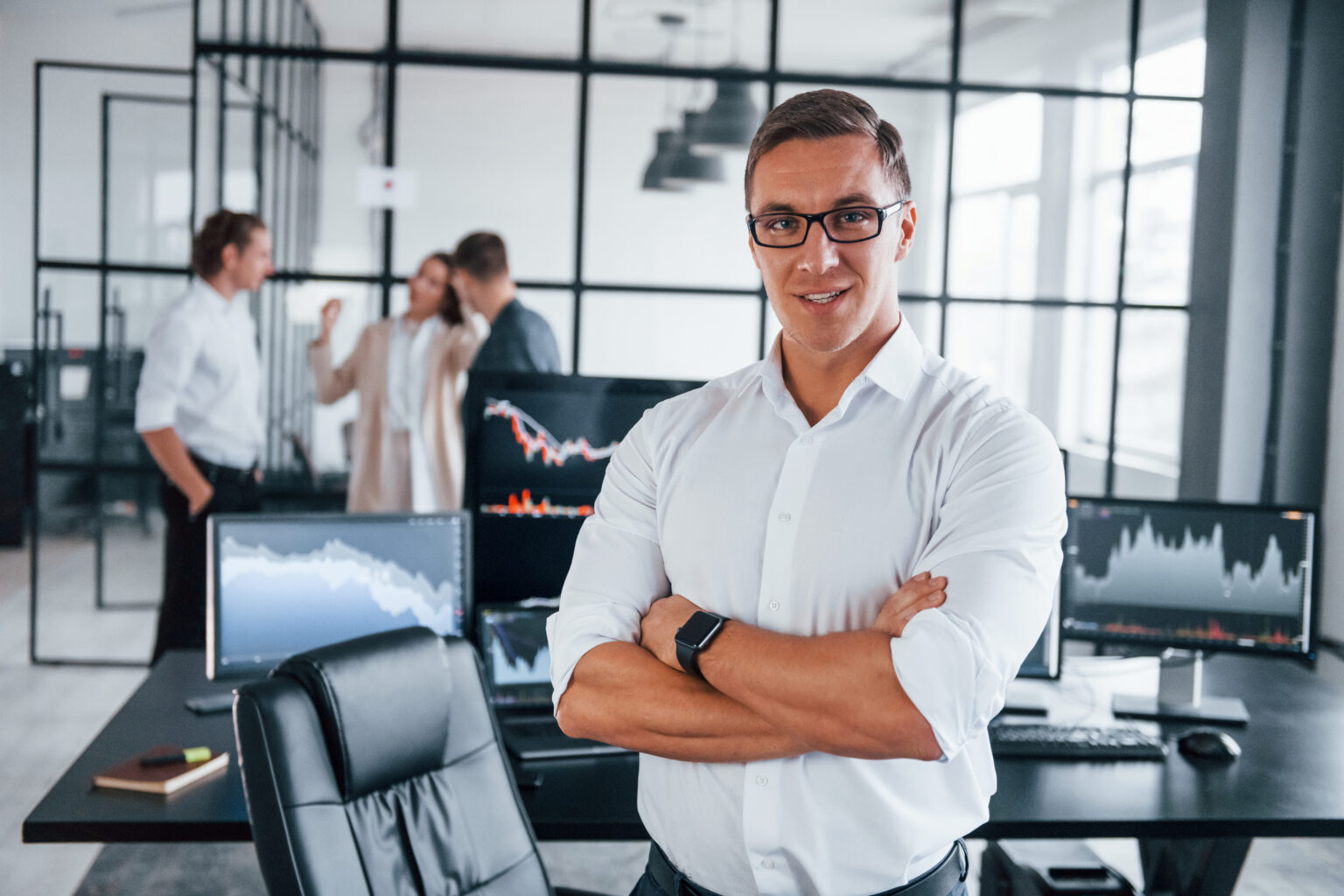 Business owner in his office